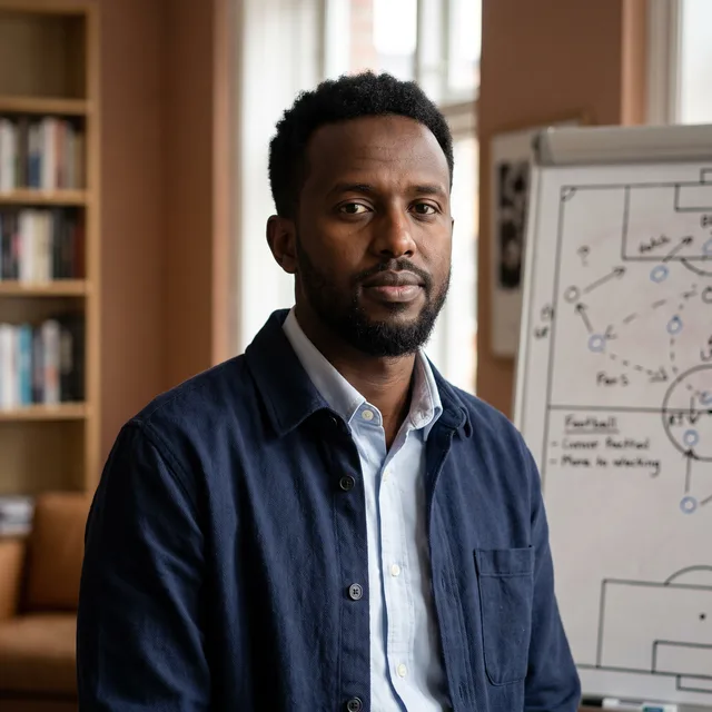 Portrait of Abdi Warsame, Football specialist